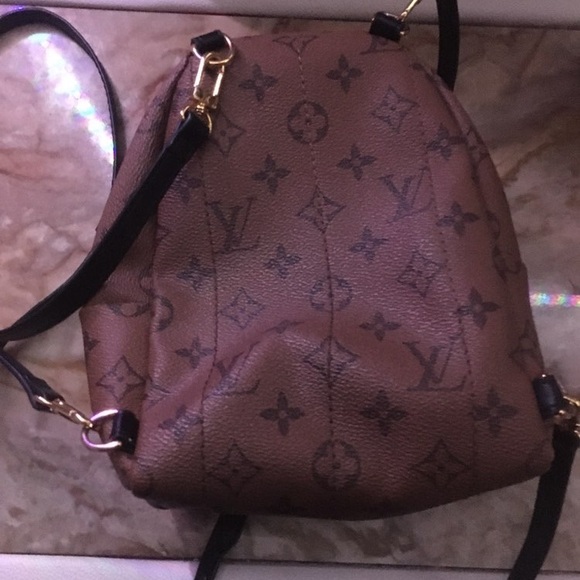 Louis Vuitton Palm Springs Backpack Mini Brown Canvas Monogram - Picture 2 of 2
